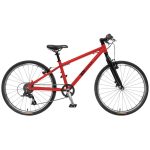 KUbikes 24L MTB 8-Speed Kids Bike - red