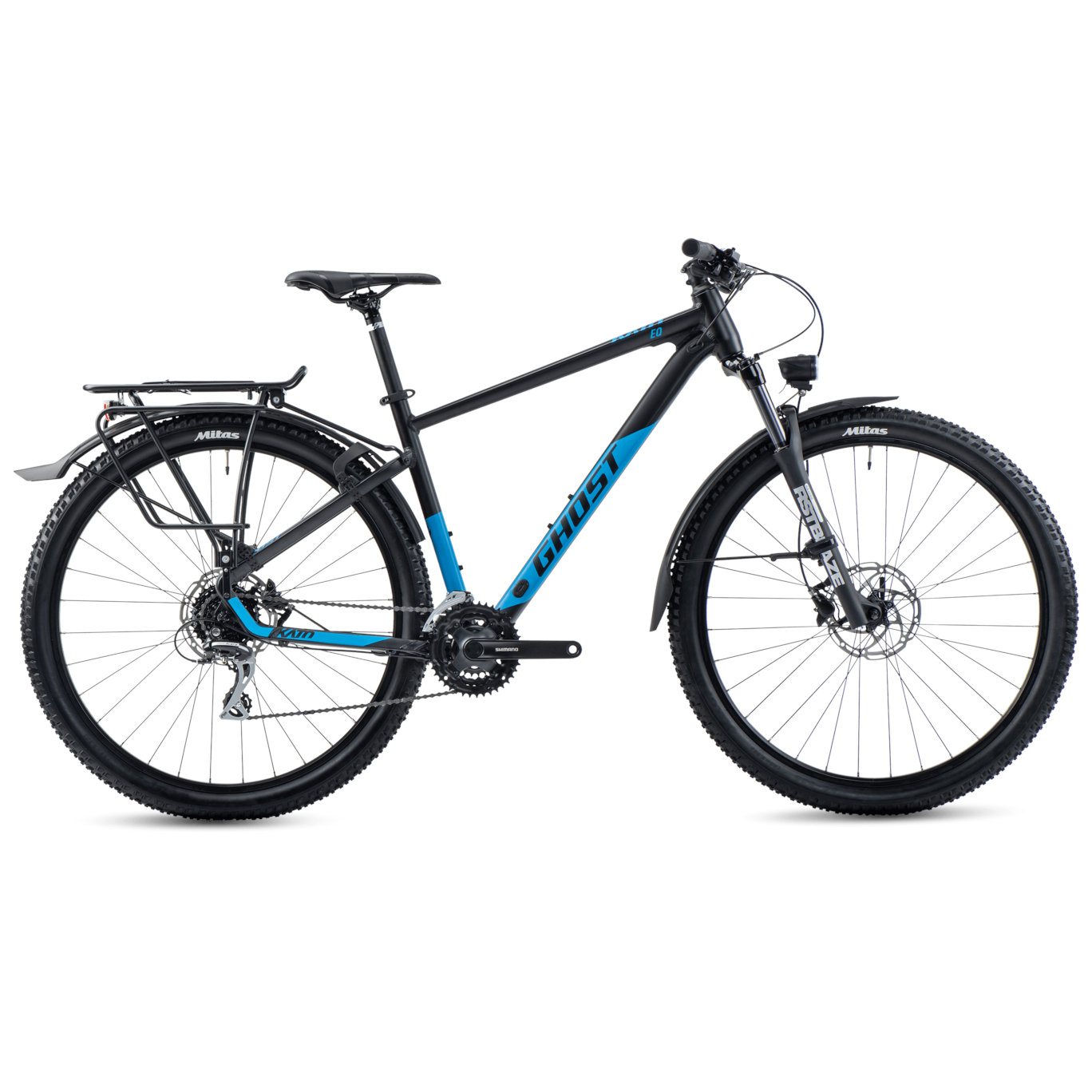 93ka1051-ghost-kato-eq-27-black-bright-blue-1418031.jpg Ghost KATO EQ - 29" Mountain Bike - 2023 - black matt / bright blue - Image 1