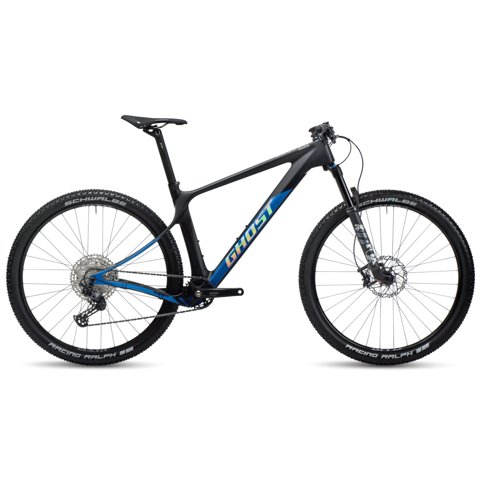 93le1018-ghost-lector-sf-essential-raw-carbon-1494935.jpg Ghost Lector SF LC Essential - 29" Carbon Mountainbike - 2023 - raw carbon / blue - Image 1
