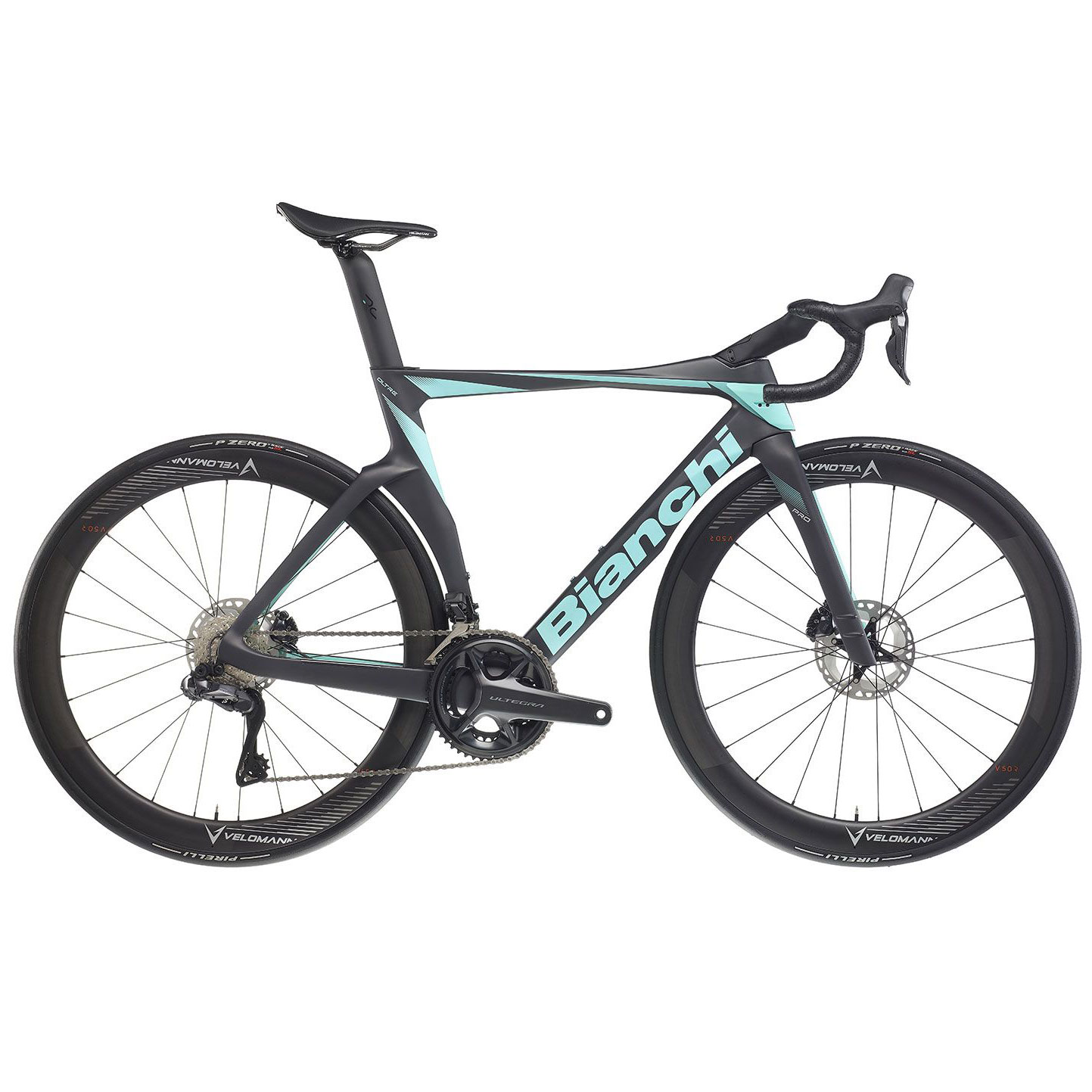 bianchi-oltre-pro-ultegradi2-ytb08i55xj-13-1627038.jpg Bianchi OLTRE PRO - Ultegra Di2 - Carbon Road Bike - 2024 - soft black / CK16 - Image 1