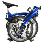 Brompton C Line Explore - 6-Speed - High Bar - Telescopic Seatpost - Dynamo - 16" Folding Bike - 2022 - picadilly blue matt - Image 3