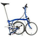 Brompton C Line Utility - 3-Speed - High Bar - Extended Seatpost - 16" Folding Bike - 2022 - picadilly blue matt - Image 2