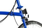 Brompton C Line Utility - 3-Speed - High Bar - Extended Seatpost - 16" Folding Bike - 2022 - picadilly blue matt - Image 6