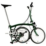 Brompton C Line Utility - 3-Speed - High Bar - Extended Seatpost - Dynamo - 16" Folding Bike - 2022 - racing green matt - Image 2