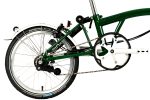 Brompton C Line Utility - 3-Speed - High Bar - Extended Seatpost - Dynamo - 16" Folding Bike - 2022 - racing green matt - Image 4