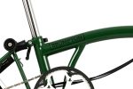 Brompton C Line Utility - 3-Speed - High Bar - Extended Seatpost - Dynamo - 16" Folding Bike - 2022 - racing green matt - Image 5