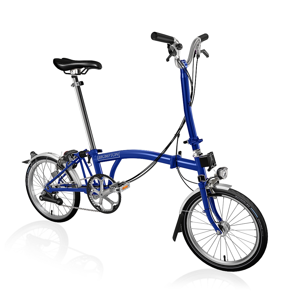 c-line-explore-6-speed-high-bar-telescopic-seatpost-dynamo-picadilly-blue-matt-1214963.jpg Brompton C Line Explore - 6-Speed - High Bar - Telescopic Seatpost - Dynamo - 16" Folding Bike - 2022 - picadilly blue matt - Image 1