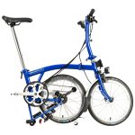 Brompton C Line Utility - 3-Speed - Low Bar - Standard Seatpost - Dynamo - 16" Folding Bike - 2022 - picadilly blue matt - Image 2