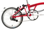 Brompton C Line Utility - 3-Speed - Low Bar - Standard Seatpost - Dynamo - 16" Folding Bike - 2022 - house red matt - Image 4