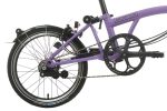 Brompton C Line Explore - 6-Speed - Low Bar - Standard Seatpost - Rear Rack & Dynamo - 16" Folding Bike - 2024 - Pop Lilac - Image 4