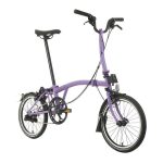 Brompton C Line Explore - 6-Speed - Mid Bar - Standard Seatpost - Rear Rack & Dynamo - 16" Folding Bike - 2024 - Pop Lilac