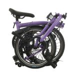 Brompton C Line Explore - 6-Speed - Mid Bar - Standard Seatpost - Rear Rack & Dynamo - 16" Folding Bike - 2024 - Pop Lilac - Image 3