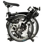 Brompton C Line Explore - 6-Speed - Mid Bar - Standard Seatpost - Dynamo - 16" Folding Bike - 2022 - black matt - Image 3