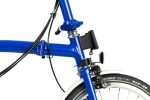 Brompton C Line Utility - 3-Speed - Mid Bar - Standard Seatpost - 16" Folding Bike - 2022 - picadilly blue matt - Image 6