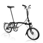 Brompton C Line Utility - 3-Speed - High Bar - Extended Seatpost - 16" Folding Bike - 2022 - black matt