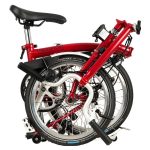 Brompton C Line Utility - 3-Speed - High Bar - Telescopic Seatpost - Dynamo - 16" Folding Bike - 2022 - house red matt - Image 3