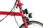 Brompton C Line Utility - 3-Speed - High Bar - Telescopic Seatpost - Dynamo - 16" Folding Bike - 2022 - house red matt - Image 6