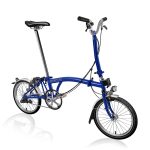 Brompton C Line Utility - 3-Speed - High Bar - Extended Seatpost - Dynamo - 16" Folding Bike - 2022 - picadilly blue matt