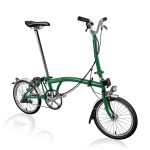 Brompton C Line Utility - 3-Speed - High Bar - Extended Seatpost - Dynamo - 16" Folding Bike - 2022 - racing green matt