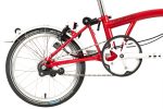 Brompton C Line Utility - 3-Speed - High Bar - Extended Seatpost - 16" Folding Bike - 2022 - house red matt - Image 4