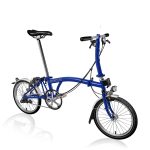 Brompton C Line Utility - 3-Speed - Low Bar - Standard Seatpost - Dynamo - 16" Folding Bike - 2022 - picadilly blue matt
