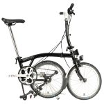 Brompton C Line Utility - 3-Speed - Mid Bar - Standard Seatpost - Dynamo - 16" Folding Bike - 2022 - black matt - Image 2