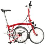 Brompton C Line Utility - 3-Speed - Mid Bar - Standard Seatpost - Dynamo - 16" Folding Bike - 2022 - house red matt - Image 2