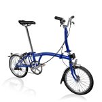 Brompton C Line Utility - 3-Speed - Mid Bar - Standard Seatpost - 16" Folding Bike - 2022 - picadilly blue matt