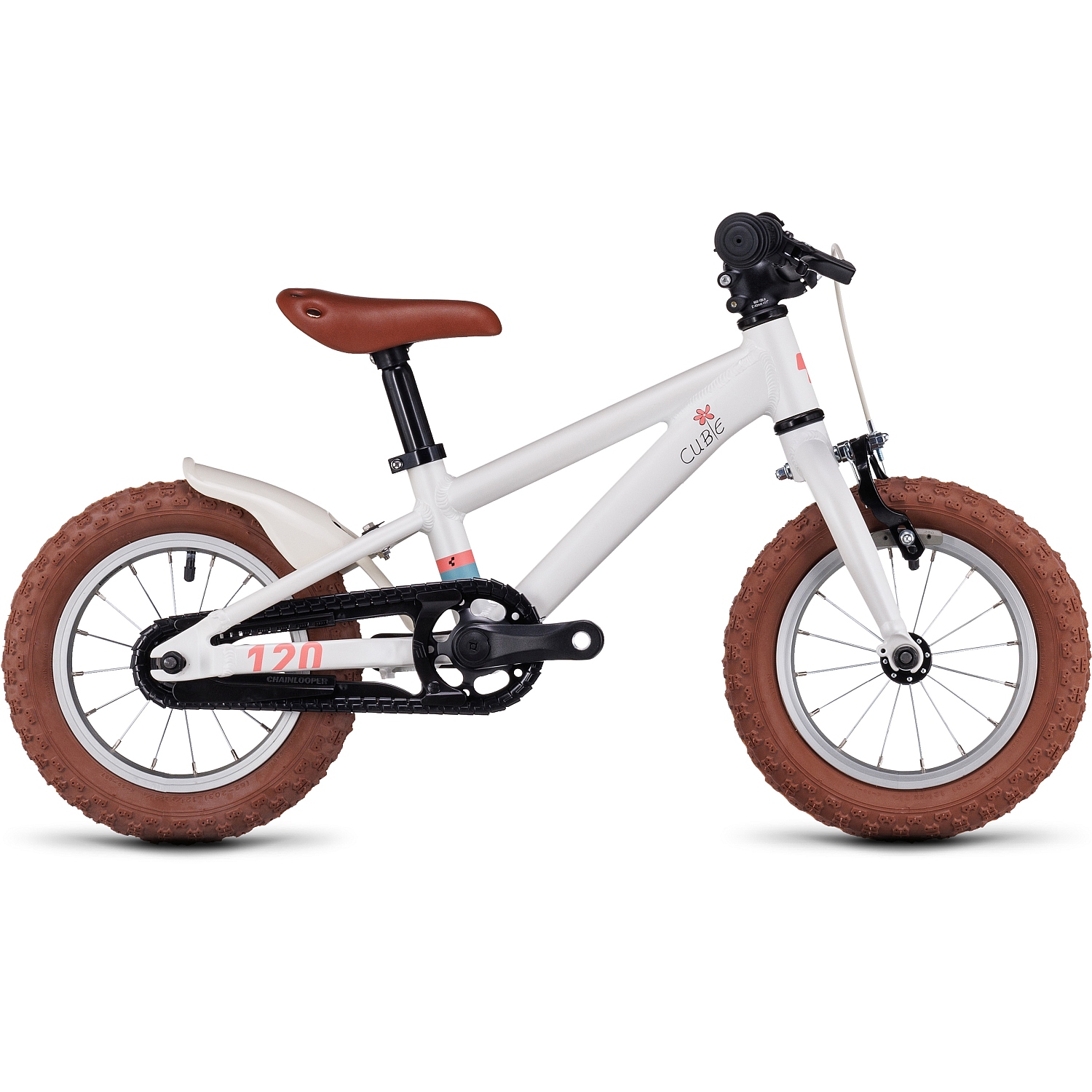 cubie-120-rt-cremewhite-rose-1383394.jpg CUBE CUBIE 120 RT - 12" Children's Bike - 2023 - cremewhite / rose - Image 1