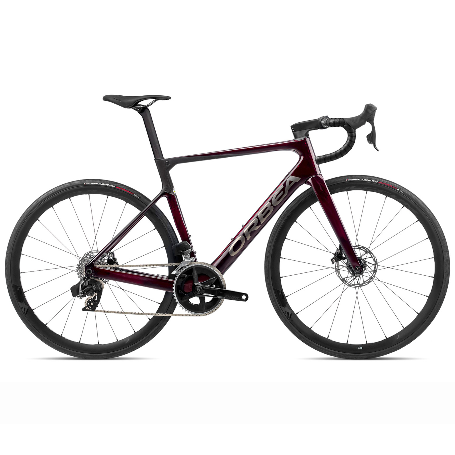 n119ttcc-bs-side-orbea-orca-m31eltd-1-1408743.jpg Orbea ORCA M31eLTD - Rival eTap AXS Road Bike - 2023 - Red Wine - Carbon (gloss/matt) - Image 1