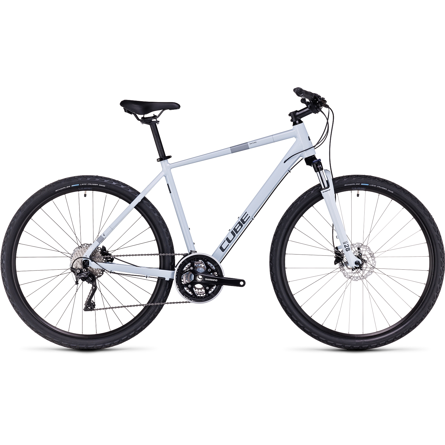 nature-pro-men-frostwhite-grey-1361346.jpg CUBE NATURE Pro - Cross Bike - 2023 - frostwhite / grey A00 - Image 1
