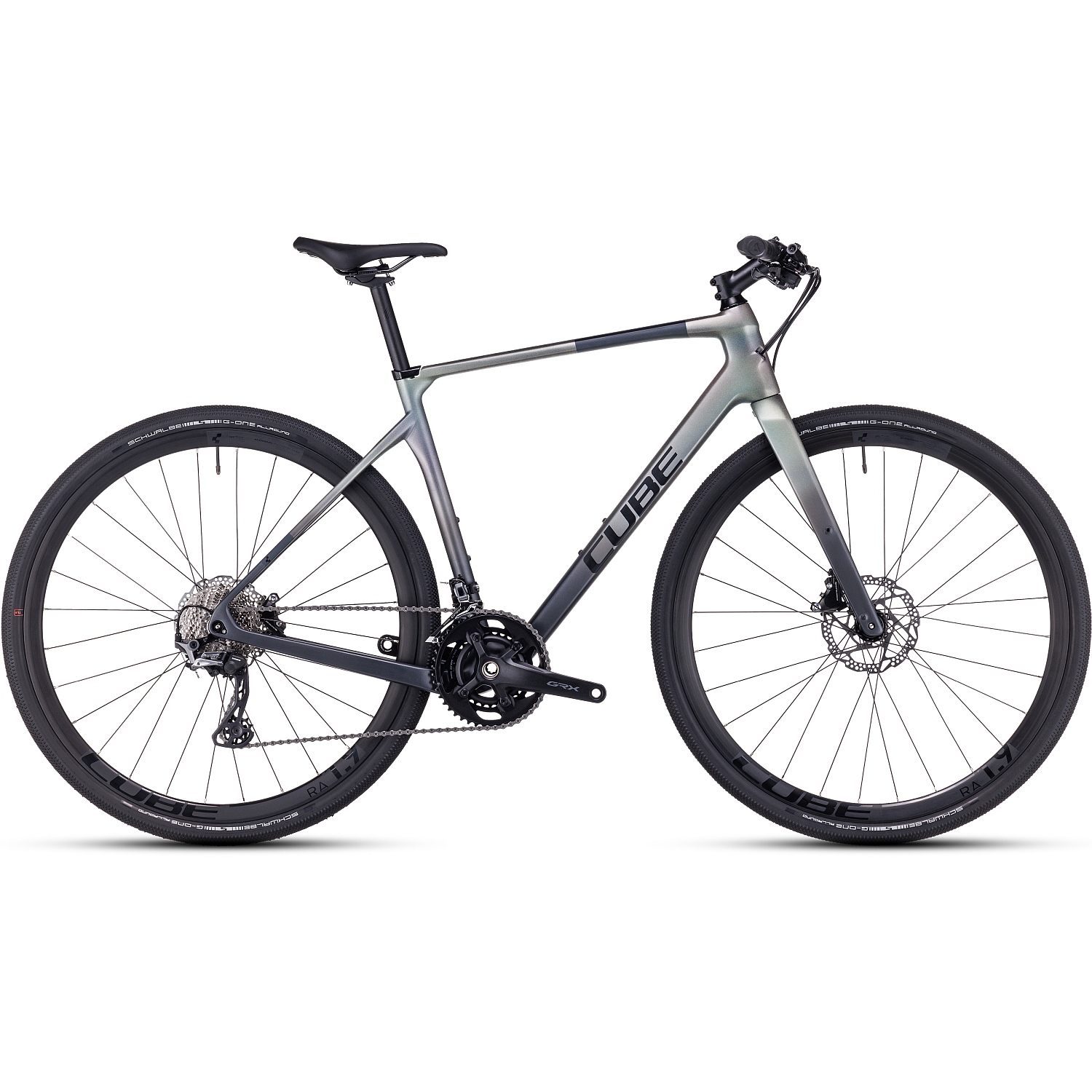 nulane-c62-slt-prizmsilver-black-1426679.jpg CUBE NULANE C:62 SLT - Carbon Fitness Bike - 2023 - prizmsilver / black - Image 1