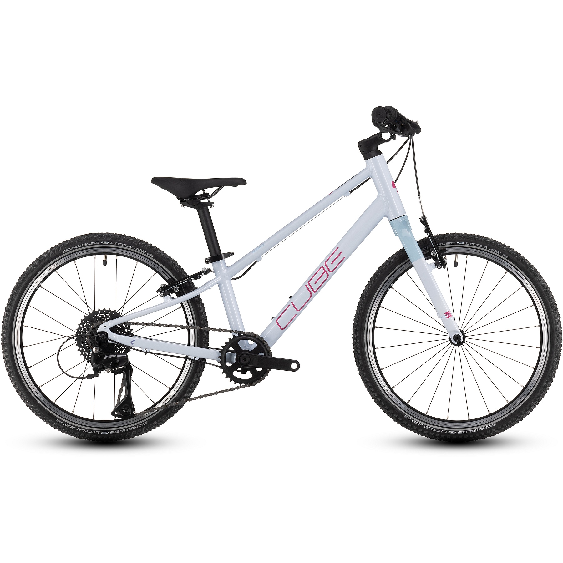numove-200-flashwhite-pink-1-1638120.jpg CUBE NUMOVE 200 - 20" Kids Bike - 2024 - flashwhite / pink - Image 1