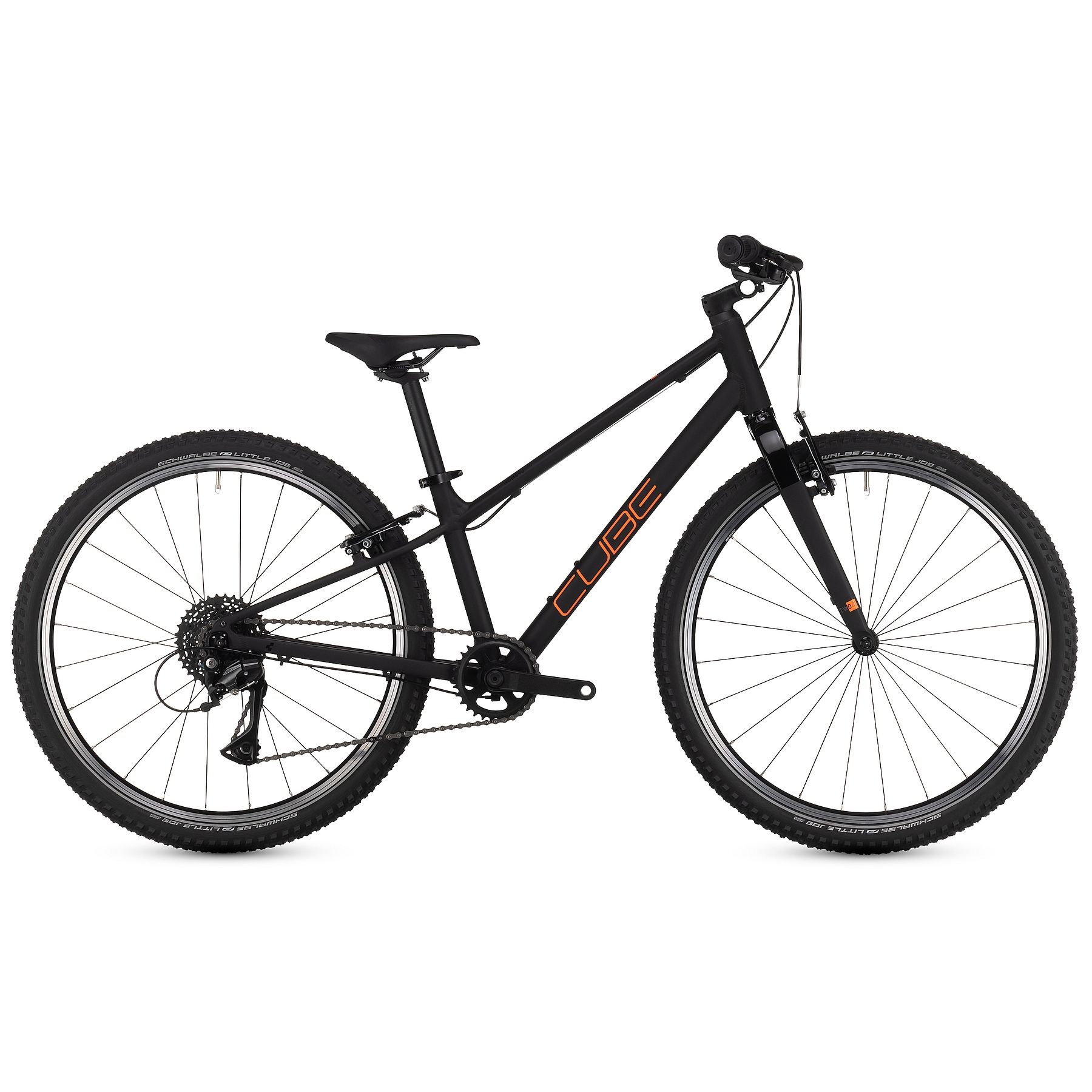 numove-240-black-orange-1-1638207.jpg CUBE NUMOVE 240 - 24" Kids Bike - 2024 - black / orange - Image 1