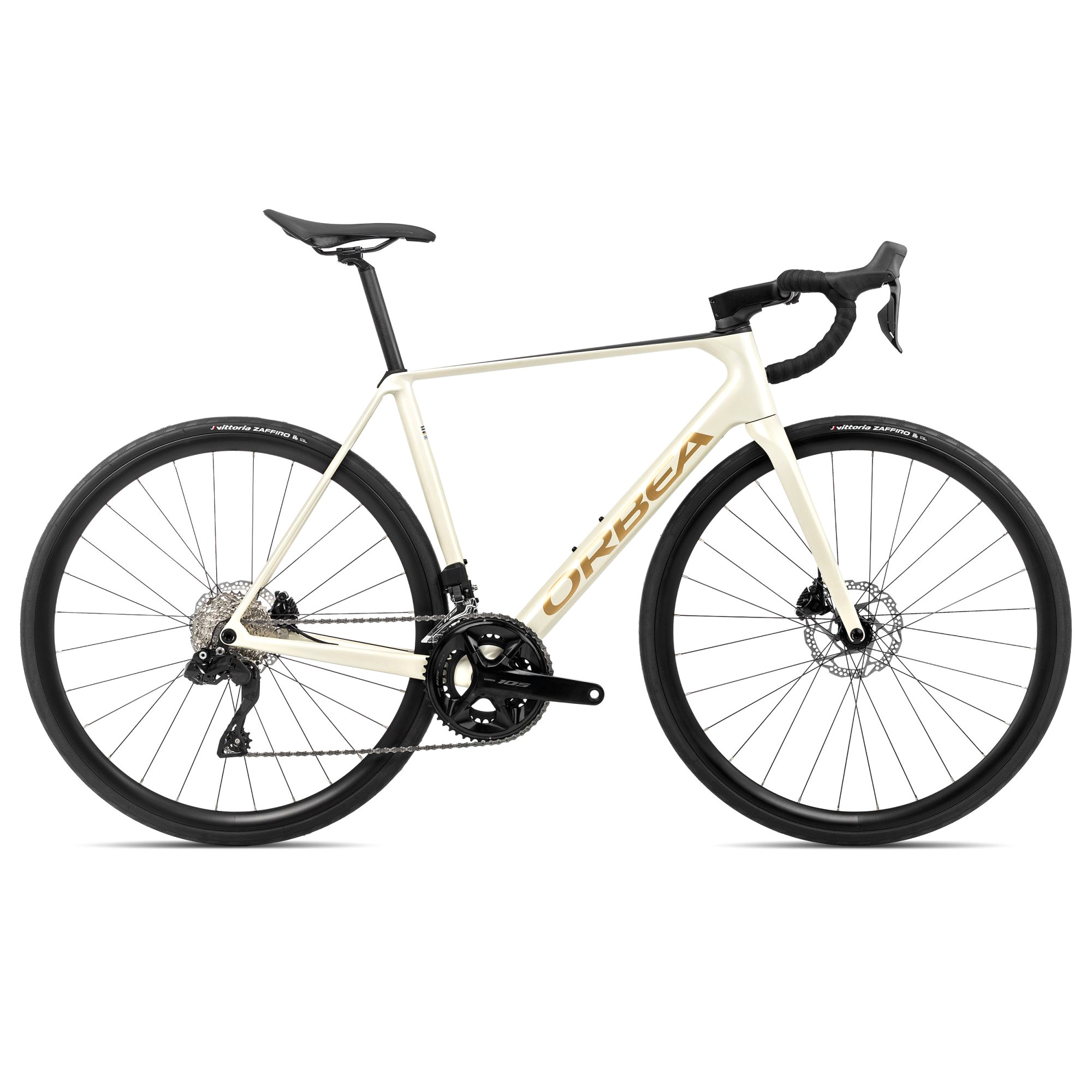 CREATOR: gd-jpeg v1.0 (using IJG JPEG v62), quality = 80 Orbea ORCA M30i - 105 Di2 Carbon Road Bike - 2024 - Ivory White - Burgundy (gloss) - Vulcano (matt) - Image 1