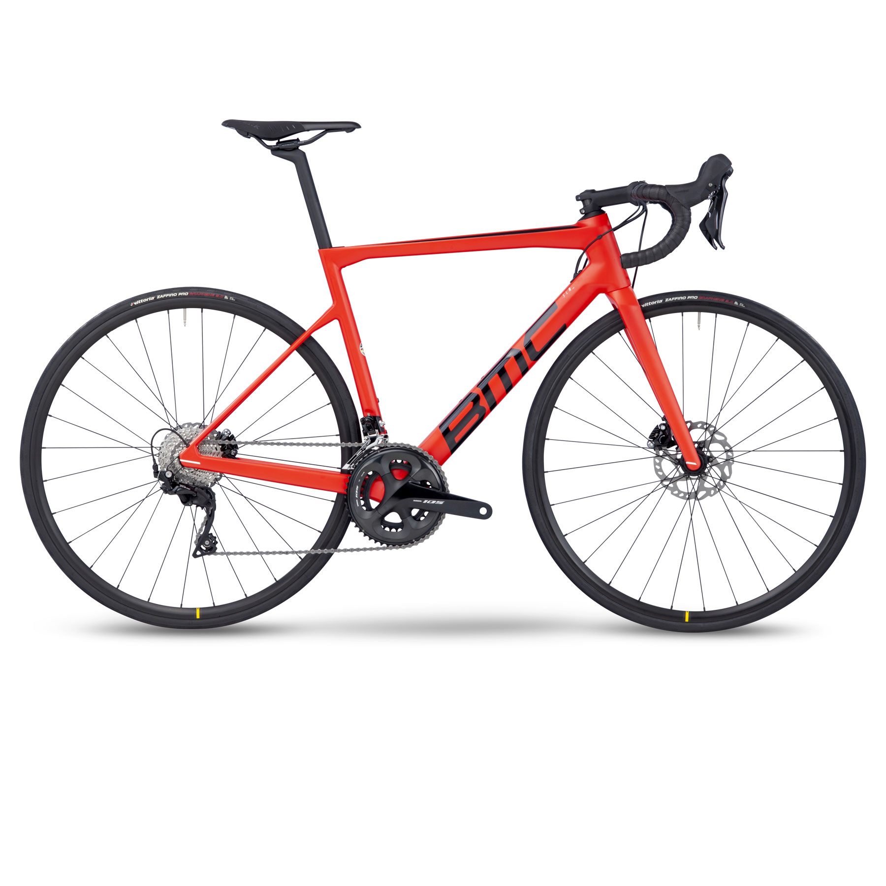 teammachine-slr-six-sideview-1411749.jpg BMC TEAMMACHINE SLR SIX - Carbon Roadbike - 2023 - neon red / black - Image 1