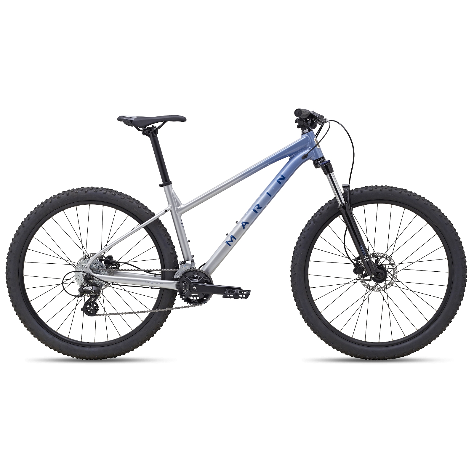 wildcat-trail-wfg-3-gloss-silver-light-blue-dark-blue-1-1277168.jpg Marin WILDCAT TRAIL WFG 3 - 27.5" Women Mountain Bike - 2023 - gloss silver / light blue / dark blue - Image 1