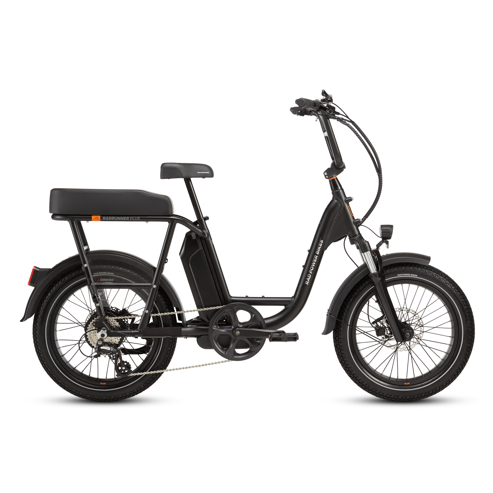 Runner_Plus_2025_Matte_Black_Rig RadRunner Plus Electric Cargo Utility Bike - Image 1